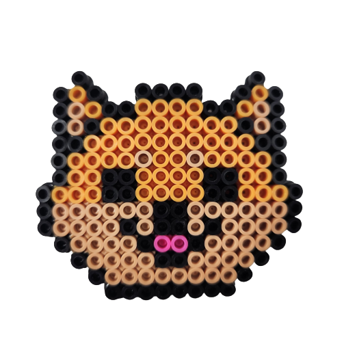 Beast Face Perler Pin